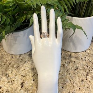 NWOT Solid 10K Rose Gold Diamond Ring